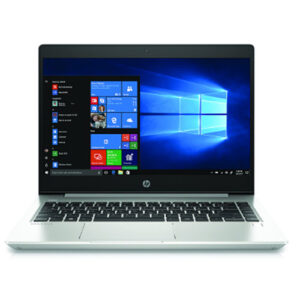 Refurbished HP ProBook 445RG6 laptop with Ryzen 5 3500U processor, Radeon graphics, 8GB RAM, and 256GB SSD, featuring a high-performance and professional design
