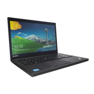 Refurbished Lenovo ThinkPad T440s with Intel Core i5-4th Generation, 8GB RAM, and 256GB SSD, renewed for professional use.
