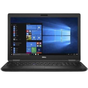 Refurbished Dell Latitude 5580 with Intel Core i7-7th Generation, 8GB or 16GB RAM, and 128GB or 512GB SSD, renewed for professional use.