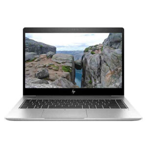 Refurbished HP EliteBook 840 G6 with Core i5-8th Generation processor, 8GB RAM, and 512GB PCIe SSD, featuring a sleek design and high-performance specifications