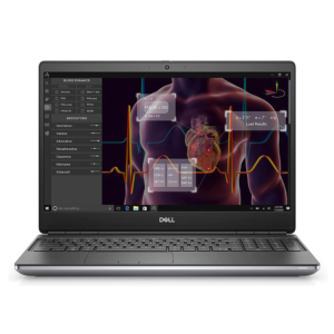 Refurbished Dell Precision 7550 laptop with Intel Core i7-10th Generation processor, 16GB RAM, and 512GB SSD, designed for high performance and reliability